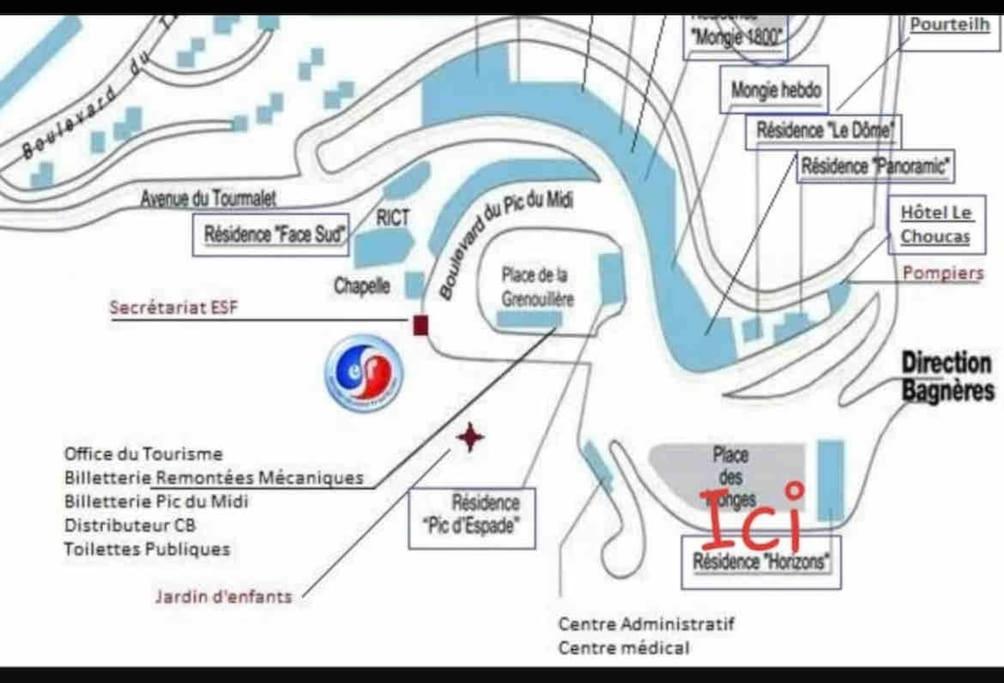 Ferienwohnung Appt Chaleureux 2 - 4 Personnes Au Pied Des Pistes - Draps Et Linges De Toilette Non Fournis - Menage Non Inclus La Mongie Exterior foto